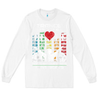 White trance music retro vintage dj gift t shirt Long Sleeve Tee - linhVisuals
