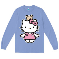Colony Blue kitty Long Sleeve Tee - linhVisuals