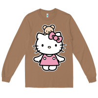 Toasted Coconut kitty Long Sleeve Tee - linhVisuals
