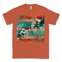 Copper Leopard Cowhide Pattern Classic Tee - CowCowDesign
