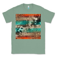 Sage Leopard Cowhide Pattern Classic Tee - CowCowDesign