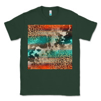 Sports Green Leopard Cowhide Pattern Classic Tee - CowCowDesign