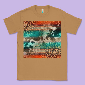 Leopard Cowhide Pattern Classic Tee Designed By Cowcowdesign