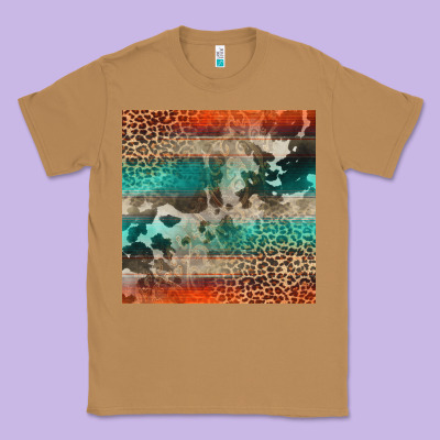 Leopard Cowhide Pattern Classic Tee Designed By Cowcowdesign
