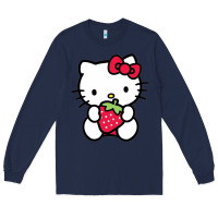 Navy kitty Long Sleeve Tee - linhVisuals