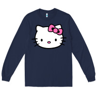 Navy kitty Long Sleeve Tee - linhVisuals