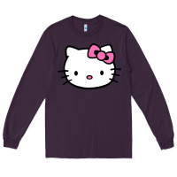 Plum kitty Long Sleeve Tee - linhVisuals