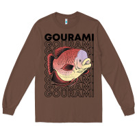 Chestnut giant gourami fish 80's monster fish keeper tropical fish t shirt Long Sleeve Tee - linhVisuals