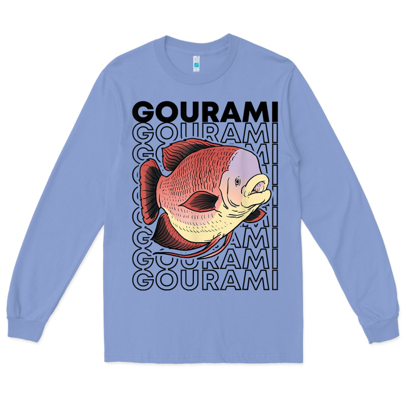 Giant Gourami Fish 80's Monster Fish Keeper Tropical Fish T Shirt Long Sleeve Tee by linhVisuals | Teevron