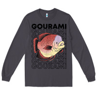 Smoke giant gourami fish 80's monster fish keeper tropical fish t shirt Long Sleeve Tee - linhVisuals