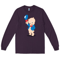 Plum porky pig Long Sleeve Tee - linhVisuals