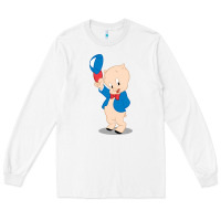 White porky pig Long Sleeve Tee - linhVisuals