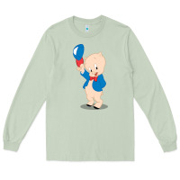 Matcha porky pig Long Sleeve Tee - linhVisuals