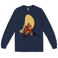 Navy sam yosemite Long Sleeve Tee - linhVisuals