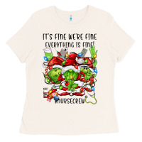 Bone it's fine we're fine everythıng is fine! nursecre Ladies Tee - FaDigitalArtStudio