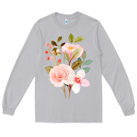 Moon Dust Bouquet Floral Long Sleeve Tee - linhVisuals