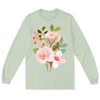 Matcha Bouquet Floral Long Sleeve Tee - linhVisuals