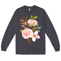 Smoke Bouquet Floral Long Sleeve Tee - linhVisuals