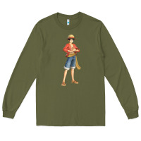 Army Green one piece Long Sleeve Tee - linhVisuals