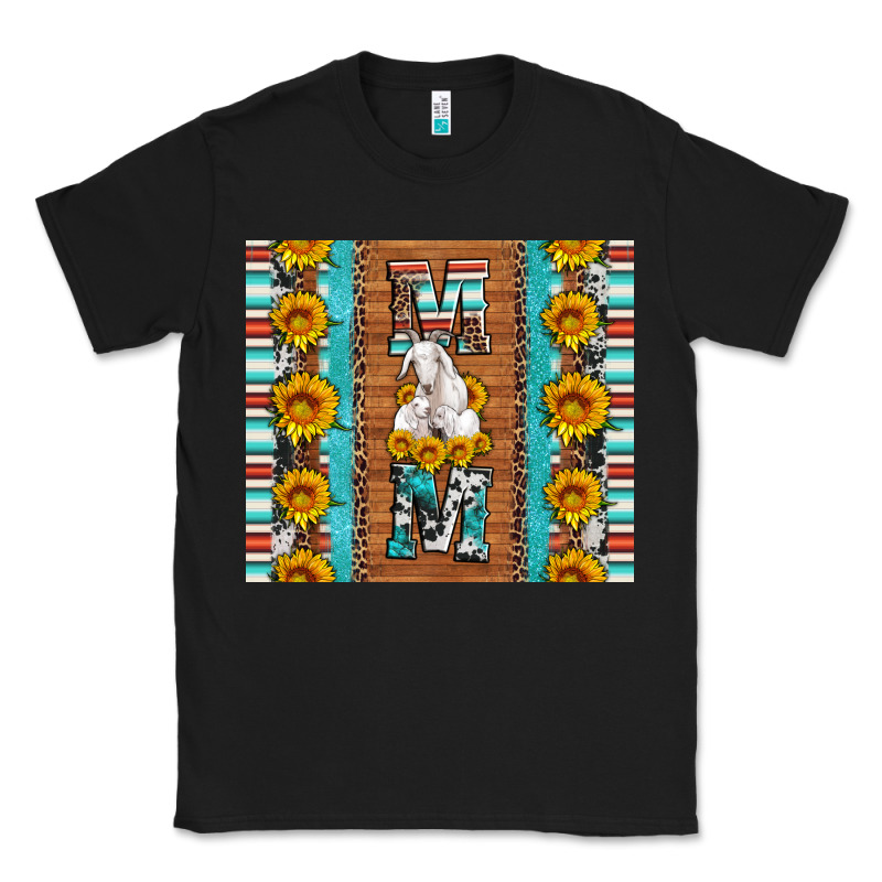 Goat Family Mom Sunflowers Serape Leopard Cowhide Tumbler Classic Tee by Artiststas | Teevron