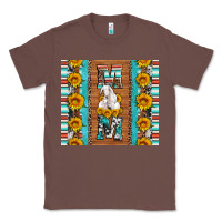 Chestnut goat family mom sunflowers serape leopard cowhide tumbler Classic Tee - Artiststas