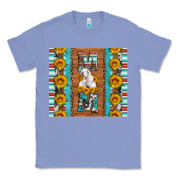 Colony Blue goat family mom sunflowers serape leopard cowhide tumbler Classic Tee - Artiststas