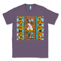 Lavender goat family mom sunflowers serape leopard cowhide tumbler Classic Tee - Artiststas