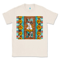 Natural goat family mom sunflowers serape leopard cowhide tumbler Classic Tee - Artiststas