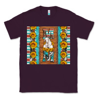 Plum goat family mom sunflowers serape leopard cowhide tumbler Classic Tee - Artiststas