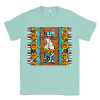 Seafoam goat family mom sunflowers serape leopard cowhide tumbler Classic Tee - Artiststas