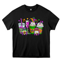 Black mardi gras gnomes coffee cups Heavy Core Tee - OliviaCreatesArt