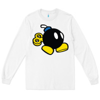 White bomb Long Sleeve Tee - linhVisuals