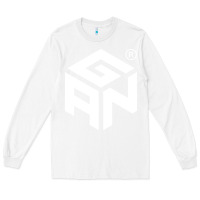 White Gancube Long Sleeve Tee - linhVisuals