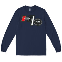 Navy Hurst Old Long Sleeve Tee - linhVisuals