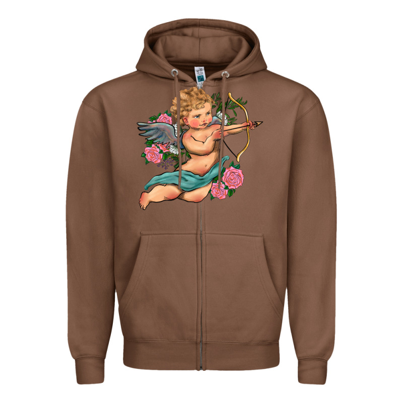 Cupid Valentine's Day Zipper Hoodie by RanaPortraitStore | Teevron