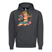 Smoke cupid valentine's day Zipper Hoodie - RanaPortraitStore