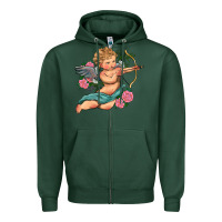 Sports Green cupid valentine's day Zipper Hoodie - RanaPortraitStore