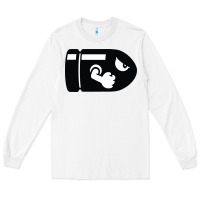 White bullet bill Long Sleeve Tee - linhVisuals