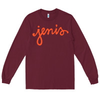 Burgundy Jenis Ice Creams Long Sleeve Tee - linhVisuals