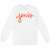 White Jenis Ice Creams Long Sleeve Tee - linhVisuals