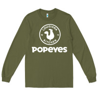 Army Green Popeyes Long Sleeve Tee - linhVisuals