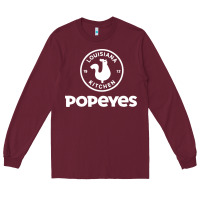 Burgundy Popeyes Long Sleeve Tee - linhVisuals