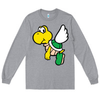 Heather Grey koopa troopa Long Sleeve Tee - linhVisuals