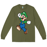 Army Green luigi Long Sleeve Tee - linhVisuals