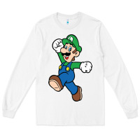 White luigi Long Sleeve Tee - linhVisuals