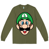 Army Green luigi Long Sleeve Tee - linhVisuals