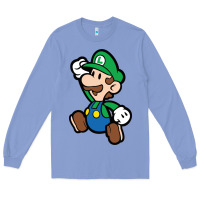 Colony Blue paper luigi Long Sleeve Tee - linhVisuals