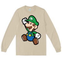 Paper Luigi Long Sleeve Tee | Teevron