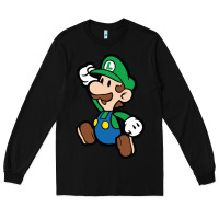Black paper luigi Long Sleeve Tee - linhVisuals