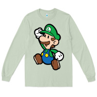 Matcha paper luigi Long Sleeve Tee - linhVisuals
